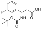 3-[(TERT-BUTOXYCARBONYL)AMINO]-3-(3-FLUOROPHENYL)PROPANOIC ACID CAS#: 284493-59-0