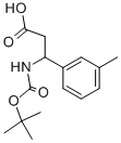 3-[(TERT-BUTOXYCARBONYL)AMINO]-3-(3-METHYLPHENYL)PROPANOIC ACID CAS#: 284493-57-8