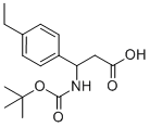 3-TERT-BUTOXYCARBONYLAMINO-3-(4-ETHYL-PHENYL)-PROPIONIC ACID CAS#: 284493-61-4