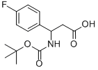 3-[(TERT-BUTOXYCARBONYL)AMINO]-3-(4-FLUOROPHENYL)PROPANOIC ACID CAS#: 284493-72-7