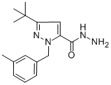 3-(TERT-BUTYL)-1-(3-METHYLBENZYL)-1H-PYRAZOLE-5-CARBOHYDRAZIDE CAS#: 306937-06-4