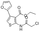 3-THIOPHENECARBOXYLIC ACID, 2-[(2-CHLOROACETYL)AMINO]-4-(2-FURANYL)-, ETHYL ESTER CAS#: 356568-72-4