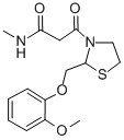 3-Thiazolidinepropanamide, 2-((2-methoxyphenoxy)methyl)-N-methyl-beta- oxo- CAS#: 161364-71-2