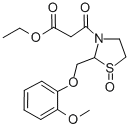 3-Thiazolidinepropanoic acid, 2-((2-methoxyphenoxy)methyl)-beta-oxo-,  ethyl ester, 1-oxide CAS#: 161364-66-5