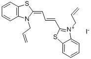 3-allyl-2-[3-[3-allylbenzothiazol-2(3H)-ylidene]prop-1-enyl]benzothiazolium iodide CAS#: 34263-37-1