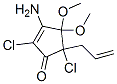 3-amino-2,5-dichloro-4,4-dimethoxy-5-prop-2-enyl-cyclopent-2-en-1-one CAS#: 139219-57-1