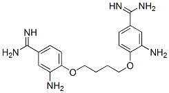 3-amino-4-[4-(2-amino-4-carbamimidoyl-phenoxy)butoxy]benzenecarboximid amide CAS#: 125901-99-7
