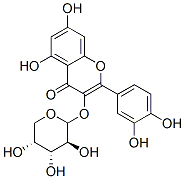 3-(arabinosyloxy)-2-(3,4-dihydroxyphenyl)-5,7-dihydroxy-4H-1-benzopyran-4-one CAS#: 30370-87-7