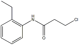 3-chloro-N-(2-ethylphenyl)propanamide CAS#: 349090-40-0