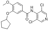 3-(cyclopentyloxy)-N-(3,5-dichloro-4-pyridyl)-4-methoxybenzamide CAS#: 144035-83-6