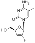 3'-deoxy-2',3'-didehydro-2'fluorothymidine CAS#: 122757-54-4