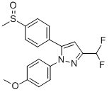 3-(difluoromethyl)-1-(4-methoxyphenyl)-5-(4-(methylsulfinyl)phenyl)pyrazole CAS#: 151506-44-4