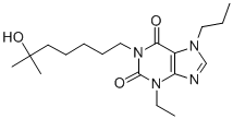 3-ethyl-1-(6-hydroxy-6-methylheptyl)-7-propylxanthine CAS#: 134072-58-5