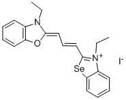 3-ethyl-2-[3-(3-ethyl-3H-benzoselenazol-2-ylidene)prop-1-enyl]benzoxazolium iodide CAS#: 32835-25-9