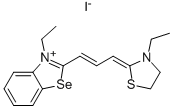 3-ethyl-2-[3-(3-ethylthiazolidin-2-ylidene)prop-1-enyl]benzoselenazolium iodide CAS#: 33609-19-7