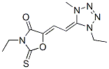 3-ethyl-5-[(1-ethyl-1,4-dihydro-4-methyl-5H-tetrazol-5-ylidene)ethylidene]-2-thioxooxazolidin-4-one CAS#: 38660-41-2