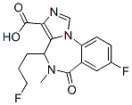 3'-fluoropropyl-8-fluoro-5,6-dihydro-5-methyl-6-oxo-4H-imidazol(1,5-a)(1,4)benzodiazepine-3-carboxylic acid CAS#: 133368-73-7
