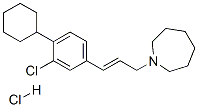 3-(hexahydroazepin-1-yl)-1-(3-chloro-4-cyclohexylphenyl)-1-propene hydrochloride CAS#: 139592-99-7