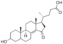 3-hydroxy-15-keto-chol-8(14)-en-24-oic acid CAS#: 136320-56-4