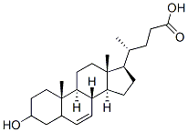 3-hydroxy-6-cholen-24-oic acid CAS#: 3664-87-7