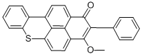3-methoxy-2-phenyl-1H-naphtho[2,1,8-mna]thioxanthen-1-one CAS#: 35763-62-3
