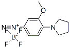 3-methoxy-4-(pyrrolidin-1-yl)benzenediazonium tetrafluoroborate CAS#: 36576-70-2