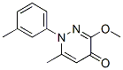 3-methoxy-6-methyl-1-(3-methylphenyl)pyridazin-4-one CAS#: 146824-86-4