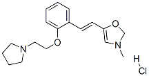 3-methyl-5-[(E)-2-[2-(2-pyrrolidin-1-ylethoxy)phenyl]ethenyl]oxazole h ydrochloride CAS#: 139193-91-2