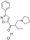 3-phenyl-5-(2-(1-pyrrolidinylmethyl)butyryl)isoxazole hydrochloride CAS#: 144576-50-1