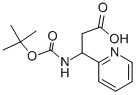 3-[(tert-butoxycarbonyl)amino]-3-pyridin-2-ylpropanoic acid CAS#: 372144-22-4