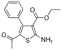3-thiophenecarboxylic acid, 5-acetyl-2-amino-4-phenyl-, et CAS#: 122835-45-4