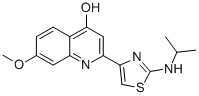 2-(2-ISOPROPYLAMINO-THIAZOL-4-YL)-7-METHOXY-QUINOLIN-4-OL CAS#: 300831-05-4
