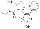 2-Amino-4,5-dihydro-5-hydroxy-4,4-dimethyl-naphtho[1,2-b:4,3-b'']difuran-3-carboxylic acid ethyl ester CAS#: 30119-43-8