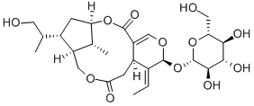 4-Ethylidene-3-(β-D-glucopyranosyloxy)-3,4,4a,5,9,10,11,12-octahydro-10-(2-hydroxy-1-methylethyl)-15-methyl-9,12-methano-6H,8H,14H-pyrano[3,4-c][1,7]dioxacyclododecin-6,14-dione CAS#: 30164-93-3