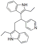 3,3'-[1-(4-Pyridinyl)-1,2-ethanediyl]bis(2-ethyl-1H-indole) CAS#: 37707-66-7
