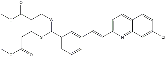 3,3'-[[[3-[(1E)-2-(7-Chloro-2-quinolinyl)ethenyl]phenyl]methylene]bis(thio)]bis-propanoic Acid 1,1'-Dimethyl Ester CAS#: 120385-96-8