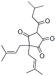 3,3-Bis(3-methyl-2-butenyl)-5-(3-methyl-1-oxobutyl)-1,2,4-cyclopentanetrione CAS#: 468-62-2