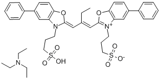 3,3'-DISULFOPROPYL-5,5'-DIPHENYL-9-ETHYLOXACARBOCYANINE TRIETHYLAMMONIUM SALT CAS#: 33898-60-1