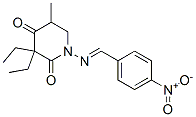 3,3-diethyl-5-methyl-1-[(4-nitrophenyl)methylideneamino]piperidine-2,4-dione CAS#: 39844-62-7