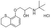 (±)-1-(tert-butylamino)-3-[(3,4-dihydro-2H-1-benzothiopyran-8-yl)oxy]propan-2-ol hydrochloride CAS#: 33580-30-2