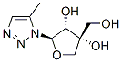 3,4-Furandiol, tetrahydro-4-(hydroxymethyl)-2-(5-methyl-1H-1,2,3-triazol-1-yl)-, (2R,3R,4R)- (9CI) CAS#: 167030-66-2
