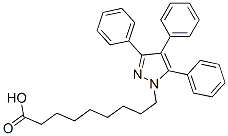 3,4,5-triphenyl-1H-pyrazole-1-nonanoic acid CAS#: 134701-70-5