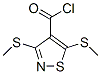 3,5-Bis(methylthio)-4-isothiazolecarbonyl chloride CAS#: 4886-16-2