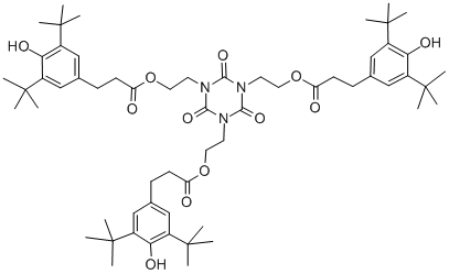 3,5-DI-TERT-BUTYL-4-HYDROXY-HYDROCINNAMIC ACID TRIESTER OF 1,3,5-TRIS(2-HYDROXYETHYL)-S-TRIAZINE-2,4,6-(1H,3H,5H)-TRIONE CAS#: 34137-09-2