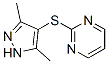 3,5-DIMETHYL-4-(PYRIMIDIN-2-YLTHIO)PYRAZOLE CAS#: 175277-26-6