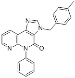 3,5-Dihydro-3-((4-methylphenyl)methyl)-5-phenyl-4H-imidazo(4,5-c)(1,8) naphthyridin-4-one CAS#: 139482-44-3