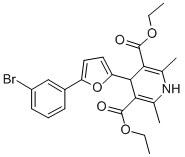 3,5-PYRIDINEDICARBOXYLICACID,4-[5-(3-BROMOPHENYL)-2-FURANYL]-1,4-DIHYDRO-2,6-DIMETHYL-,DIETHYLESTER CAS#: 373373-22-9