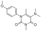 3,6-Dimethyl-5-(dimethylamino)-1-(4-methoxyphenyl)uracil CAS#: 32150-67-7