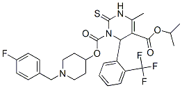 3,6-dihydro-4-methyl-2-thioxo-6-(2-trifluoromethylphenyl)-1,5(2H)-pyrimidinedicarboxylic acid, 1-(1-((4-fluorophenyl)methyl)-4-piperidinyl) 5-(1-methylethyl) ester CAS#: 142930-38-9