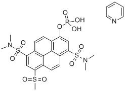 3,6,8-TRIS(DIMETHYLAMINOSULFONYL)-1-PYRENYL PHOSPHATE PYRIDINE SALT CAS#: 127044-61-5